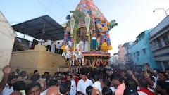 திருச்சி உச்சிப்பிள்ளையார் கோவில் சித்திரை தேர் திருவிழா கோலாகலம்.. பரவசத்தில் பக்தர்கள்..