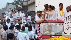 PHOTOS: पिता के चुनाव प्रचार में बिहार पहुंचीं बॉलीवुड एक्ट्रेस नेहा शर्मा, रोड शो में देखिए कैसे उमड़े फैंस