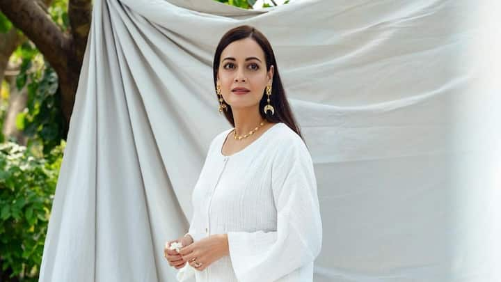 Dia Mirza steals the show in an effortlessly stylish white co-ord set in her latest pictures.