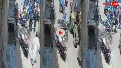 इसे कहते हैं मौत को छूकर आना... जेसीबी के टायर के नीचे आने से बाल-बाल बची महिला- खौफनाक वीडियो आया सामने