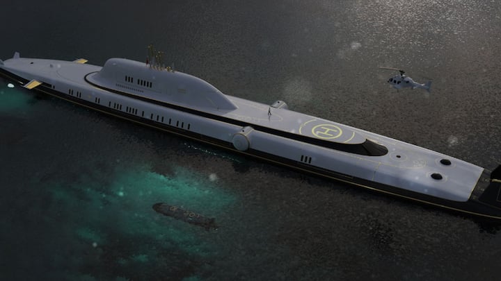 জলের নীচে, ২৫০ মিটার গভীরতায় পৌঁছতে সক্ষম Migaloo M5. ওই অবস্থায় একটানা চার সপ্তাহ সাগর-মহাসাগরের নীচে ঘুরে বেড়াতে পারে।