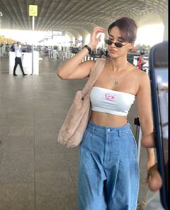 उन्हाळ्यासाठी परफेक्ट दिशा पटानीचा एअरपोर्ट लूक; पाहा फोटो!