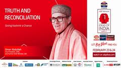Idea of India Summit 3.0 : Omar Abdullah- Truth and Reconciliation Giving Kashmir a Chance