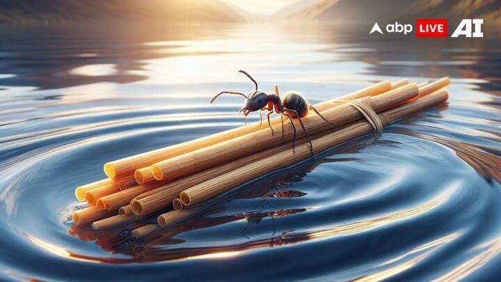 डूबते को तिनके का सहारा इस मुहावरे का मतलब होता है कि जब इंसान मुश्किलों में घिरा हो तो उसके लिए थोड़ी सी मदद भी काफी होती है. अगर यह मुहावरा हकीकत में होता तो कुछ ऐसा दिखता.