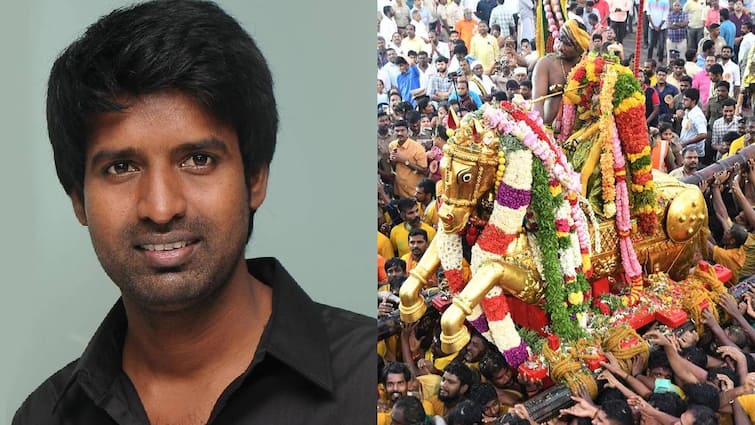 actor soori emotion speech about Lord Kallazhagar's entry into the into Vaigai river Soori:   “கள்ளழகர் வைகை ஆற்றில் இறங்குவது இந்தியாவுக்கே பெருமை” -  நெகிழ்ந்த சூரி!