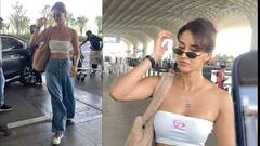 उन्हाळ्यासाठी परफेक्ट दिशा पटानीचा एअरपोर्ट लूक; पाहा फोटो!