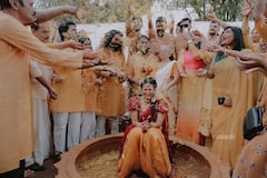Inside Malayalam Actors Aparna Das And Deepak Parambol’s Haldi And Sangeet Ceremony