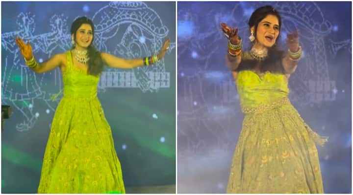 Arti Singh gave dance performance at her sangeet night deepak chauhan watch video Arti Singh Wedding: अपने संगीत में ब्राइड टू बी आरती सिंह ने दी धमाकेदार परफॉर्मेंस, सामने आया वीडियो