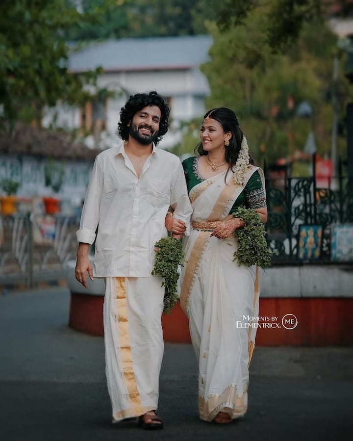 Their wedding pictures were shared by their official wedding photographers.