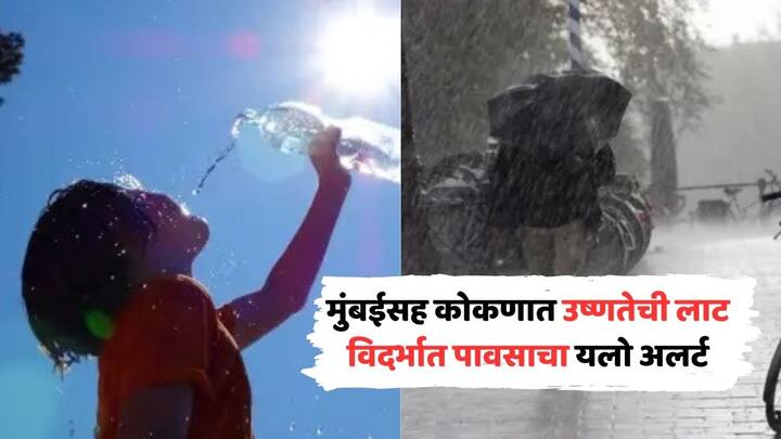 Maharashtra Weather Update Today Heat wave in Kokan Mumbai Thane raigad ratnagiri IMD rain alert in vidarbh madhya maharashtra marathi news Maharashtra Weather : मुंबई, ठाणेसह कोकणात उष्णतेची लाट, पुढील चार-पाच दिवस अवकाळी पावसाची शक्यता
