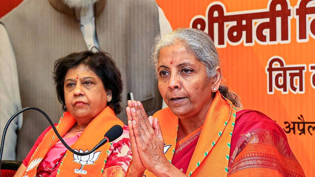 FM Nirmala Sitharaman Says Congress 'Plan To Bring Inheritance Tax Aims To Hit Middle Class' Congress Inheritance Tax Proposal Affect Middle Aspirational Classes FM Nirmala Sitharaman Sam Pitroda PM Modi FM Nirmala Sitharaman Says Congress 'Plan To Bring Inheritance Tax Aims To Hit Middle Class'