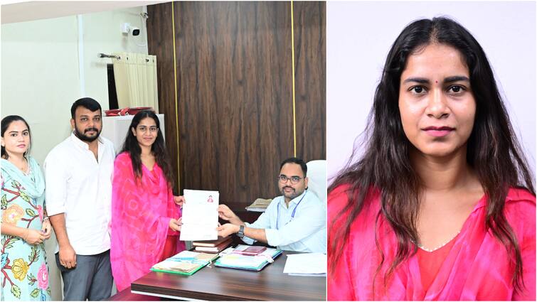 Polimera 2 Actress Sahithi Dadari files nomination for Chevelle Lok Sabha Constituency Sahithi Dasari: చేవెళ్ల ఎంపీ బరిలో పొలిమేర 2 నటి - రామ్ చరణ్ మామతో పోటీలో నిలబడగలదా?