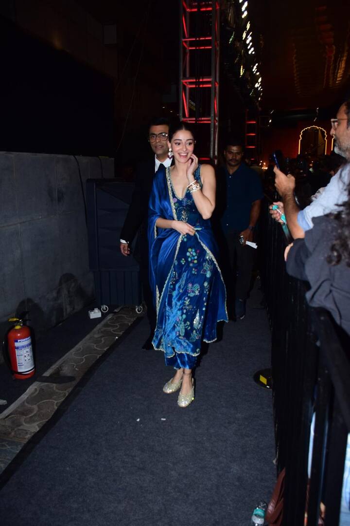 Ananya Panday and Karan Johar