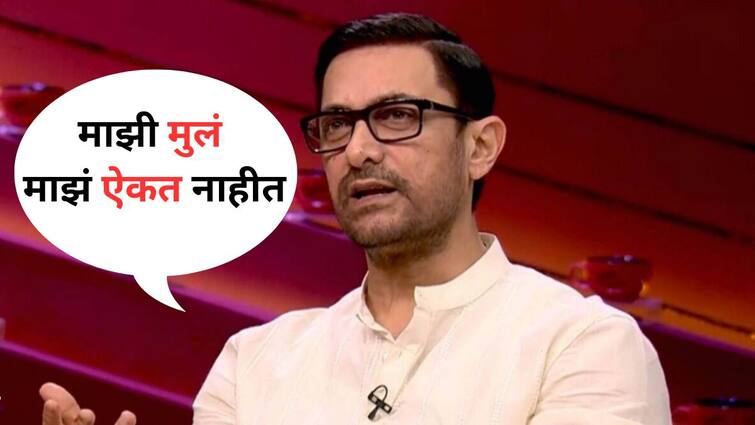 Aamir Khan Reveals Children Does Not Listen Him Share Secret Why Not Part Award Show of Kapil Sharma Netflix Show The Great Indian Kapil Show Video Viral on Social Media Know Bollywood Entertainment Latest Update Marathi News Aamir Khan : 