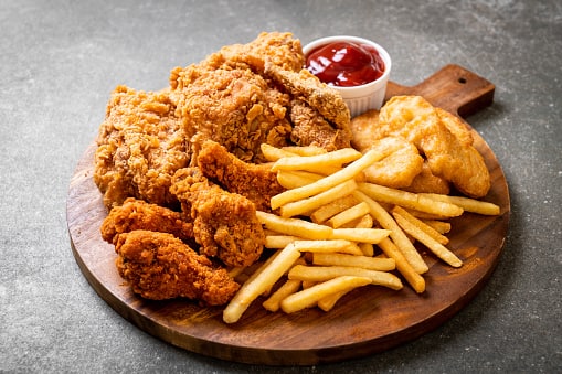 Fried and  fatty foods can be  more difficult to digest and exacerbate IBS symptoms, especially diarrhoea. (Image Source: Getty)