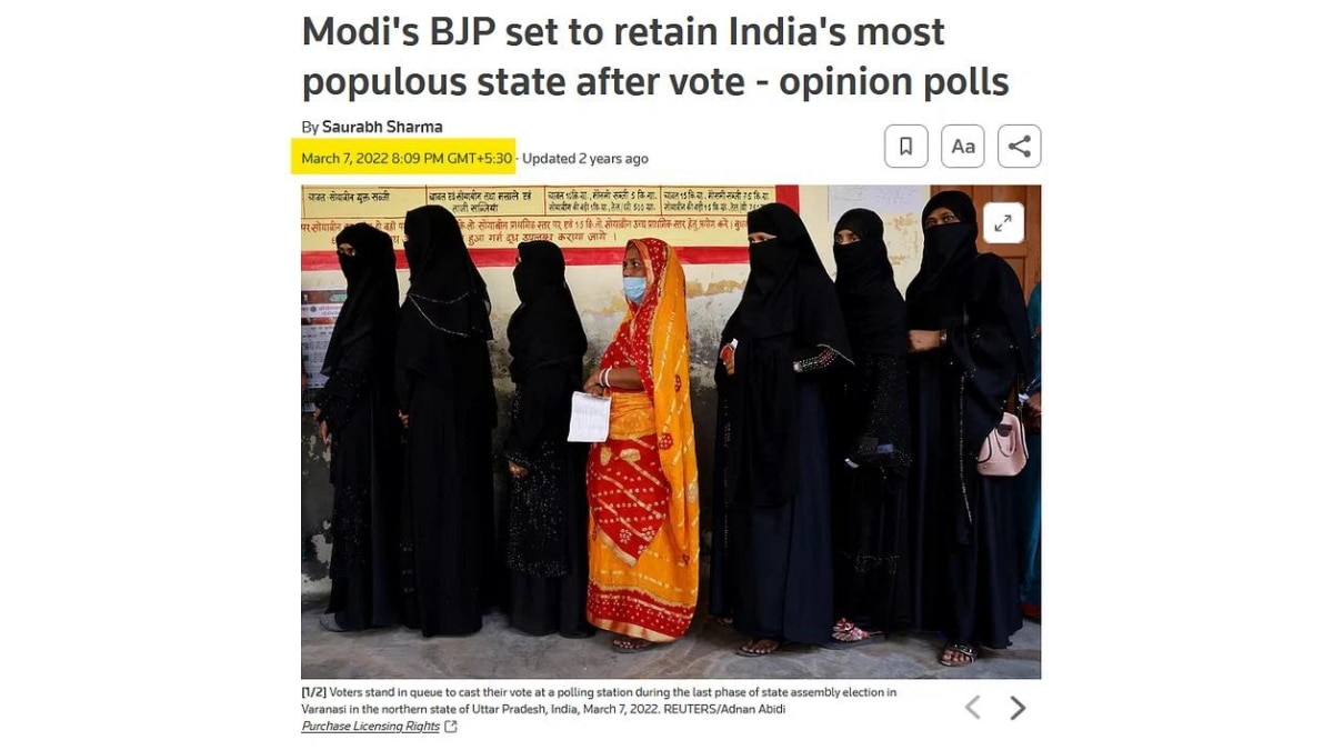 Fact Check: 2022 Image Of Varanasi Voters Shared With False Context About Muslim Population