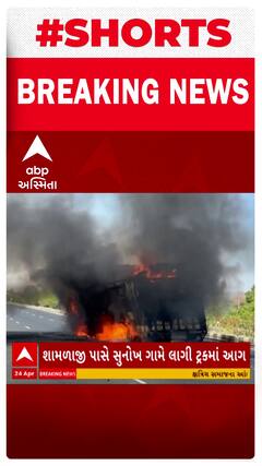 Arvalli News । શામળાજી પાસે સુનોખ ગામે ટ્રકમાં આગ લાગવાની બની ઘટના