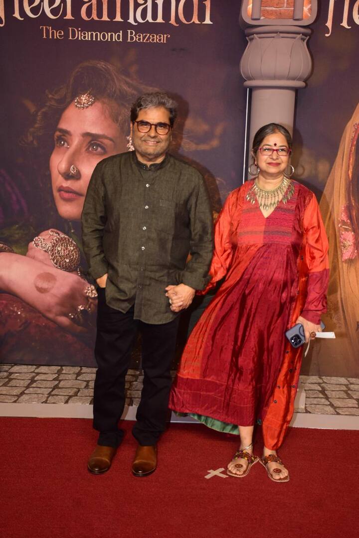 Filmmaker Vishal Bhardwaj with wife and singer Rekha Bhardwaj
