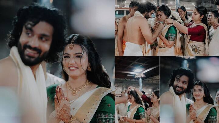 Deepak Parambol and Aparna Das Are Married in kerala Aparna Das: “டும்..டும்..டும்” - இனிதே நடைபெற்ற தீபக் பரம்போல் - அபர்ணா தாஸ் திருமணம்!