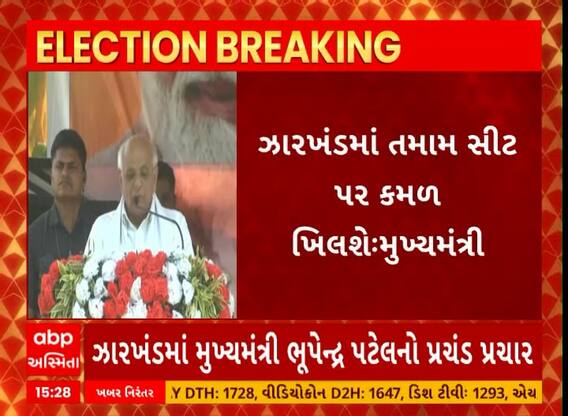 Bhupendra Patel | ઝારખંડમાં તમામ સીટ પર કમળ ખીલશે, મુખ્યમંત્રીનો પ્રચંડ ચૂંટણી પ્રચાર