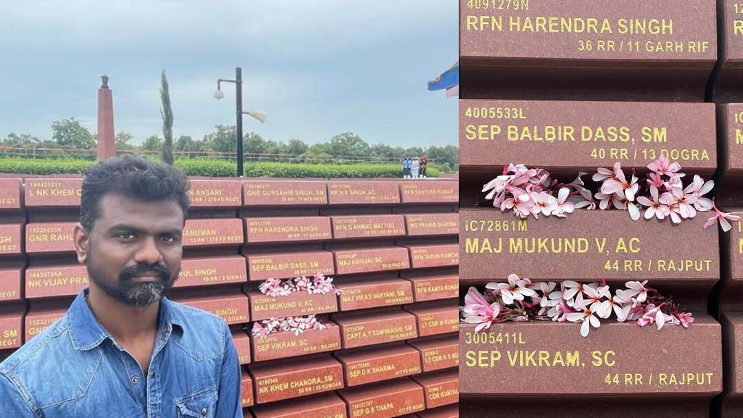 Amaran: மேஜர் முகுந்த் வரதராஜனின் 10ஆம் ஆண்டு நினைவு தினம்: சிவகார்த்திகேயனின் அமரன் பட இயக்குநர் அஞ்சலி! sivakarthikeyan amaran movie director rajkumar periyasamy pays tribute to Major Mukund Varadarajan on his 10 year aniversary Amaran: மேஜர் முகுந்த் வரதராஜனின் 10ஆம் ஆண்டு நினைவு தினம்: சிவகார்த்திகேயனின் அமரன் பட இயக்குநர் அஞ்சலி!