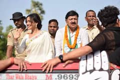 Neha Sharma Holds Roadshow In Bhagalpur Supporting Her Father Ajit Sharma - See Pics