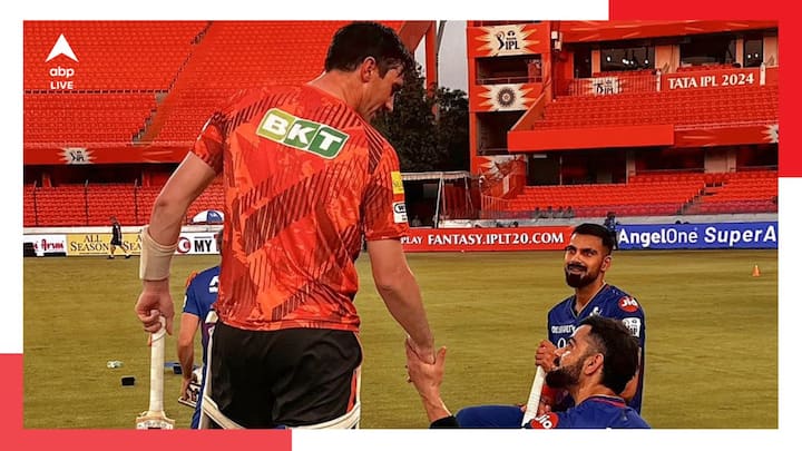 Virat Kohli Pat Cummins engaged in light banter ahead of SRH vs RCB IPL 2024 match Kohli-Cummins: 'তুমি দুর্দান্ত প্যাট', ২২ গজের মহারণের আগে কামিন্স-বন্দনায় কোহলি