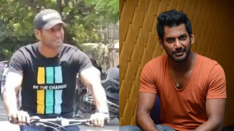 actor vishal said I SOLD All My VEHICLES & Started going on CYCLE everywhere Vishal: “வண்டியை எல்லாம் வித்துட்டேன்.. சைக்கிள் மட்டும் தான் இருக்கு” -  விஷாலுக்கு என்ன ஆச்சு?