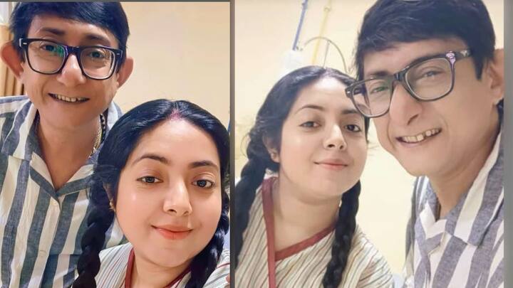 Sreemoyee Chottoraj admitted to hospital Kanchan Mallick stands besides her after Kalyan Issue Kanchan Mallick: কল্যাণের প্রচারের 'ব্রাত্য', হাসপাতালে অসুস্থ শ্রীময়ীর পাশে থাকলেন কাঞ্চন