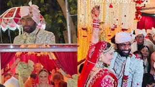 Watch Arti Singh's Grand Entry As Bride In Red, Dipak Chauhan On Ghodi & Varmala
