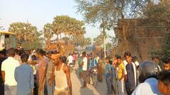 समस्तीपुर में दो वाहनों के बीच हुई सीधी टक्कर, गाड़ी के दोनों चालकों की हुई मौत