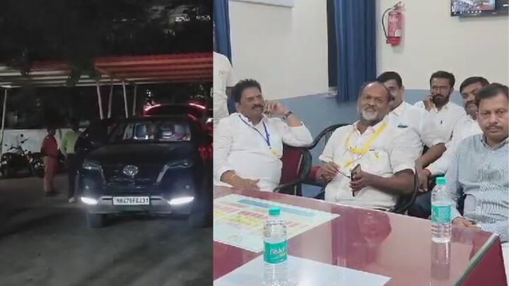 Parbhani Lok Sabha Election  Mahadev Jankar car checked by Shiv Sena Party Worker Maharashtra Marathi News परभणीत हाय व्होल्टेज ड्रामा; शिवसैनिकांनी गाडी तपासली, महादेव जानकर, रत्नाकर गुट्टेंचा पोलीस स्टेशनला ठिय्या
