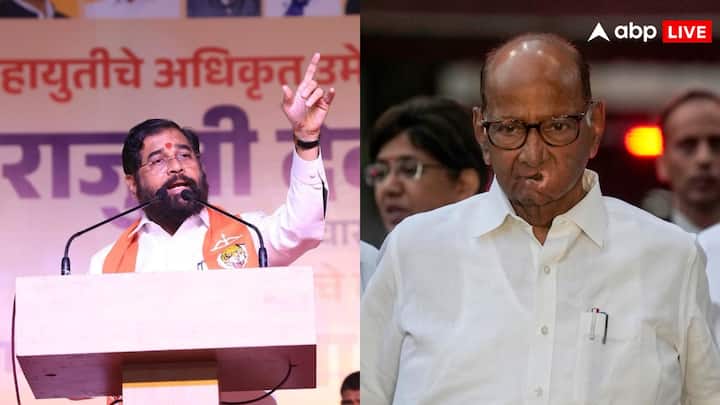 Eknath shinde Shiv Sena targets Sharad Pawar manifesto 2024 Lok Sabha Election MSP promise betrays farmers शरद पवार के घोषणापत्र पर शिवसेना ने साधा निशाना, सुसीबेन शाह ने कहा- 'अब समय आ गया है कि...'