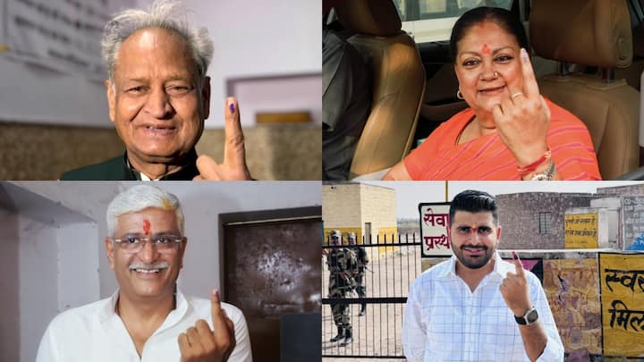 Rajasthan Lok Sabha Election: राजस्थान में लोकसभा चुनाव के लिए दूसरे चरण में प्रदेश की 13 सीटों पर वोटिंग हो रही है. ऐसे में पूर्व CM वसुंधरा राजे, अशोक गहलोत और गजेंद्र सिंह शेखावत ने मतदान किया.