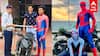 Spiderman Arrest  : சாகசம் செய்த SPIDERMAN... தட்டித்தூக்கிய POLICE