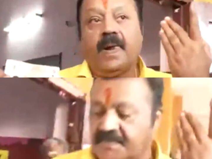 மலையாள நடிகர் சுரேஷ் கோபி, கேரளாவில் வாக்களித்த போது.. (Photo Credits : ANI)