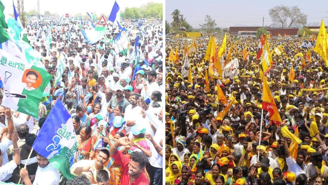 Candidates contesting the elections have turned the nomination process into a platform for a show of strength Anantapur News: నేతల బల ప్రదర్శనకు కేరాఫ్ అడ్రస్‌గా నామినేషన్ల ఘట్టం