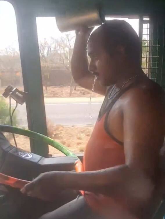 गर्मी से बचाने वाला ट्रक ड्राइवर का जुगाड़ देखा क्या?