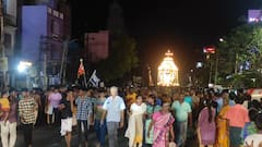 Kachabeswarar Temple : வான வேடிக்கை முழக்கத்துடன் நடந்த கச்சபேஸ்வரர் கோவில் வெள்ளி தேரோட்டம்!