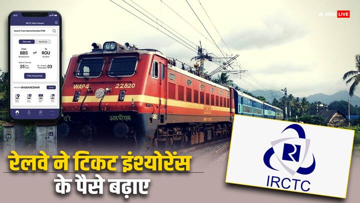 Train Ticket Insurance Amount: भारतीय रेलवे द्वारा यात्रियों को  बेहद कम कीमत पर टिकट बुक करते वक्त इंश्योरेंस भी मुहैया करवाया जाता है. लेकिन हाल ही में इंश्योरेंस की दर में इजाफा किया गया है.