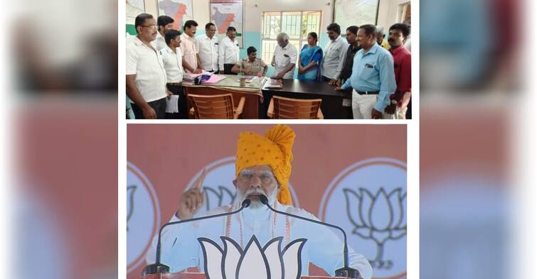 Complaint against Modi at Kovilpatti police station for campaigning controversy சர்ச்சை பரப்புரை? - கோவில்பட்டி காவல் நிலையத்தில் பிரதமர் நரேந்திர மோடி மீது புகார்