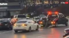 GTA गेम की तरह सबको दिया चकमा, महिला ने भगाई ऐसे कार, टो-ट्रक वाला भी मान गया हार