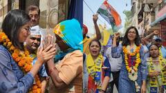 AAP नेता स्वाति मालीवाल ने शुरू किया चुनावी कैंपेन, पदयात्रा कर लोगों से कहा- 'जेल का जवाब वोट से दें'