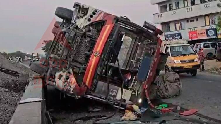 Villupuram accident Omni bus overturns near Ulundurpet 20 injured - TNN உளுந்தூர்பேட்டை அருகே ஆம்னி பேருந்து கவிழ்ந்து விபத்து -  20 பேர் படுகாயம்