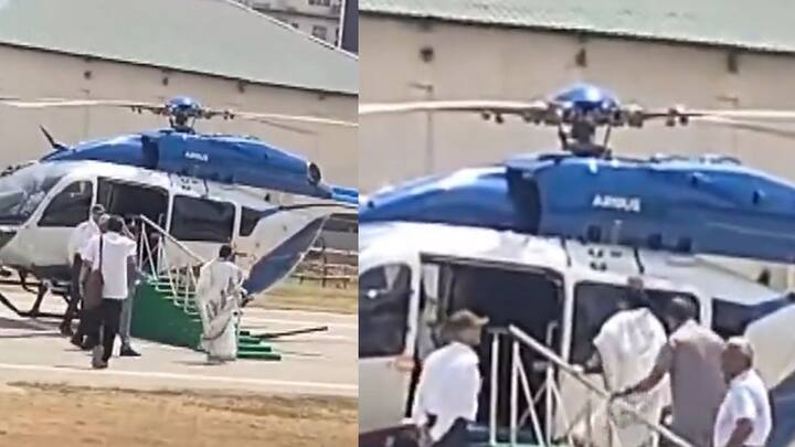 West Bengal CM Mamata Banerjee slipped and fell in helicopter at Durgapur Mamata Banerjee: ममता बॅनर्जी हेलिकॉप्टरमध्ये चढताना अडखळून पडल्या, दुखापत झाली पण...
