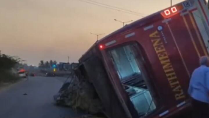 Tamil Nadu: 15 Injured After Omnibus Overturns Near Ulundurpet In Kallakurichi Tamil Nadu: 15 Injured After Omnibus Overturns In Kallakurichi