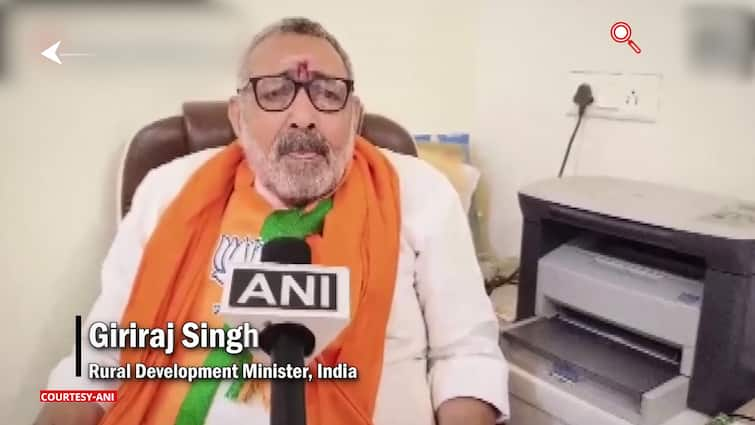 ‘It’s Congress’ misfortune…’ Giriraj Singh takes swipe at Rahul Gandhi | ABP Information