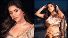 Rashi Singh: రాశి సింగ్‌ గ్లోయింగ్‌ లుక్‌ - గోల్డ్‌ కలర్‌ చీరలో వయ్యారాలు పోతున్న 'ముంబై' బ్యూటీ