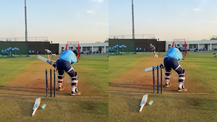 Rashid Khan bring New version of his snake shot in IPL 2024 Watch video Gujarat Titans Watch: पहले कभी नहीं देखा होगी ऐसी शॉट, राशिद खान लाए 'स्नेक शॉट' का नया वर्जन, गेंदबाज भी करने लगा तारीफ