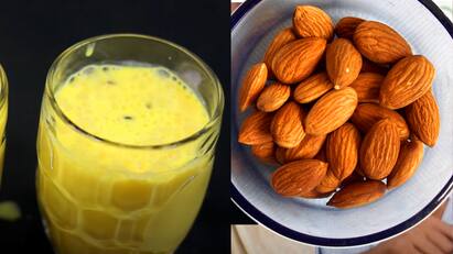 badam milk shake procedure Badam Milk Shake: பாதாம் மில்க் ஷேக்: இப்படி செய்து பாருங்க.. சுவை வேற லெவலில் இருக்கும்!
